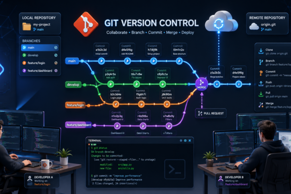 The Complete Git Guide: Commands, Branching & Workflow