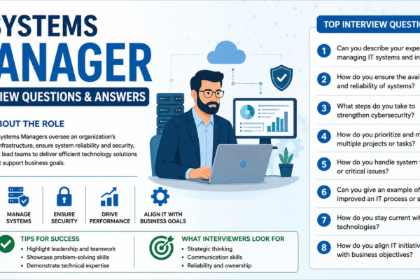 IT Systems Manager Interview Questions & Answers